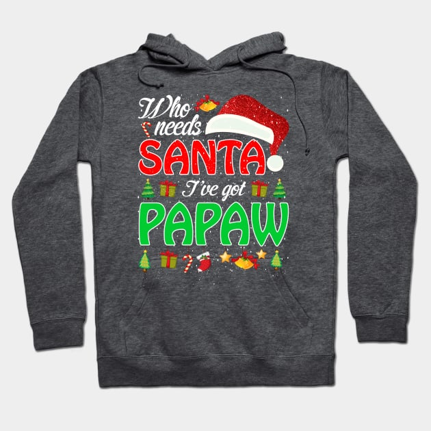 Who Needs Santa Ive Got Papaw Funny Matching Family Christmas Gift Hoodie by intelus